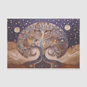 Tree of Life, Fusion of Universe & Nature  Tissue Paper