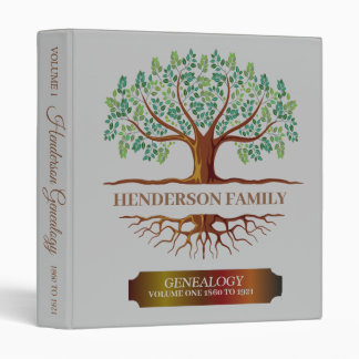 Tree Of Life Genealogy Beige Family Tree 3 Ring Binder