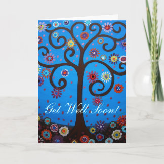 TREE OF LIFE Get Well Soon Card