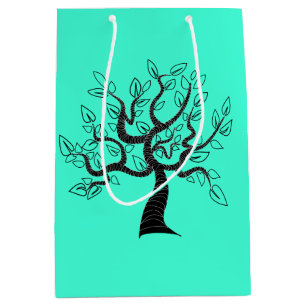 Tree of Life Gift Bag Teal