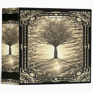 Tree of Life Gold Calm Waters 3 Ring Binder