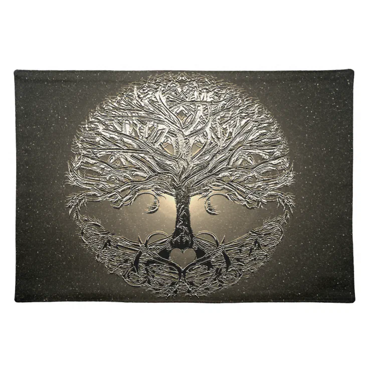 Tree of Life Gold Placemat | Zazzle