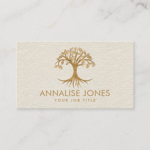 Tree of life _ Golden Leaves Business Card