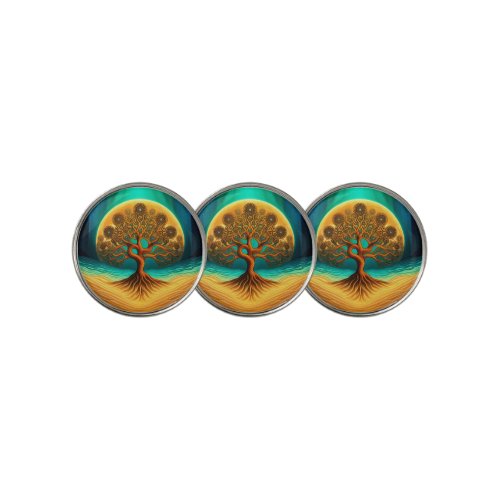 Tree of Life golf ball markers