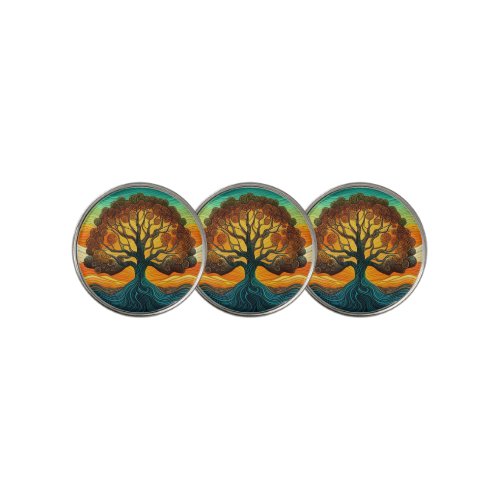 Tree of Life golf ball markers