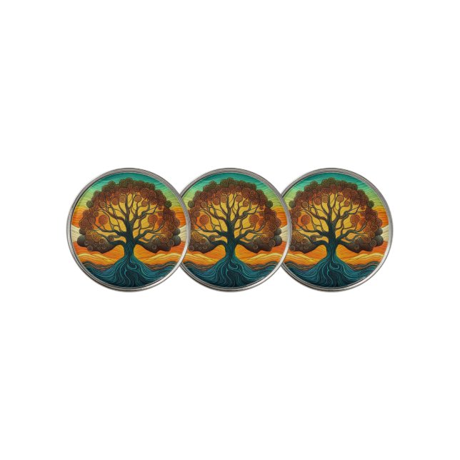 Tree of Life golf ball markers (3 Up)