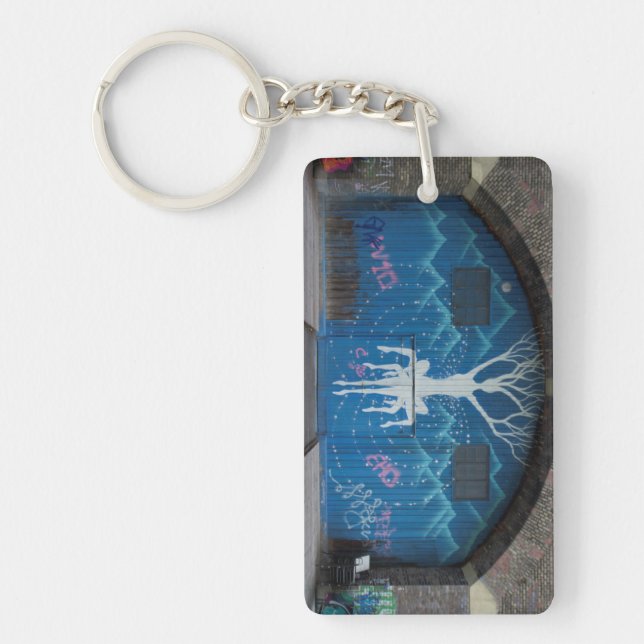Tree Of Life Graffiti Keychain (Front)