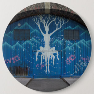 Tree Of Life Graffiti Pinback Button