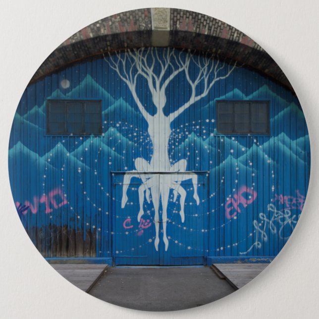 Tree Of Life Graffiti Pinback Button (Front)