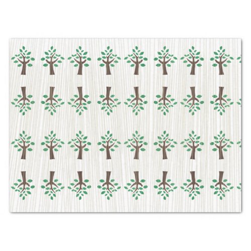 Tree of Life Green and Brown Tissue Paper