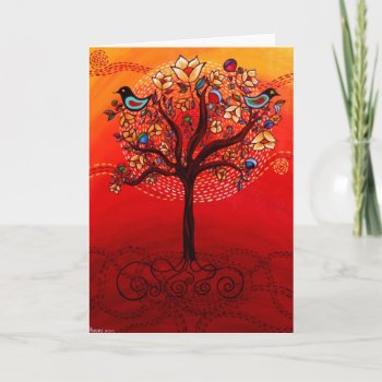 "tree Of Life" Greeting Card Catherinehayesart by CatherineHayesArt at Zazzle