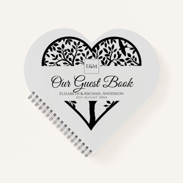 Tree of Life Guest Book Wedding Memorial Funeral (Front)