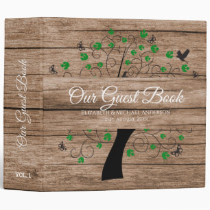 Tree of Life Guest Book Wedding Memorial Other 3 Ring Binder