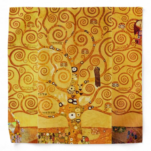 Tree of Life Gustav Klimt Nouveau Bandana