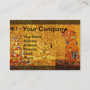 Tree of Life Gustav Klimt Nouveau Business Card