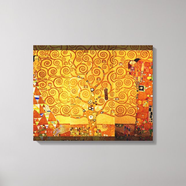 Tree of Life Gustav Klimt Nouveau Canvas Print (Front)