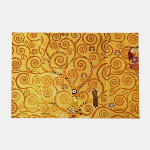 Tree of Life Gustav Klimt Nouveau Doormat