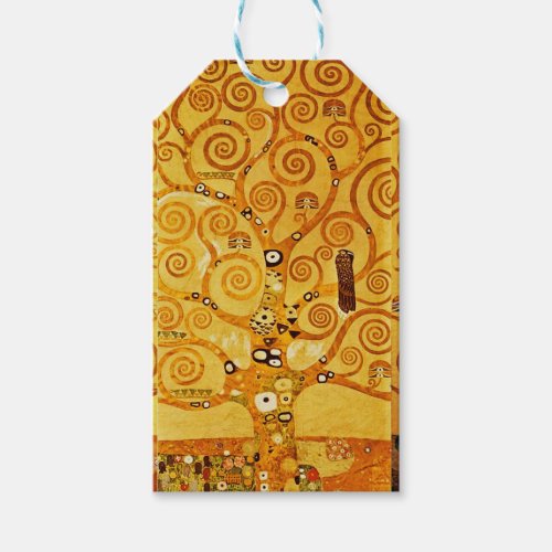 Tree of Life Gustav Klimt Nouveau Gift Tags