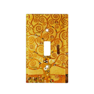 Tree of Life Gustav Klimt Nouveau Light Switch Cover
