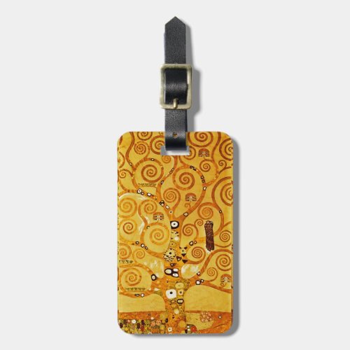 Tree of Life Gustav Klimt Nouveau Luggage Tag