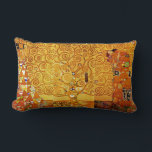 Tree of Life Gustav Klimt Nouveau Lumbar Pillow<br><div class="desc">The Tree of Life (1909)  is a beautiful painting by Vienna Secessionist painter Gustav Klimt. Known for painting with pure gold,  his art is vibrant and fun. The Tree of Life is a classic art nouveau painting.</div>