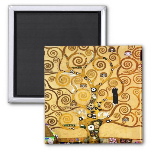 Tree of Life Gustav Klimt Nouveau Magnet