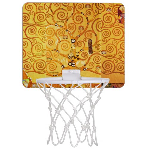 Tree of Life Gustav Klimt Nouveau Mini Basketball Hoop