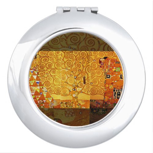 Tree of Life Gustav Klimt Nouveau Mirror For Makeup