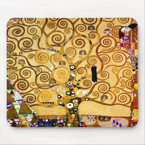 Tree of Life Gustav Klimt Nouveau Mouse Pad