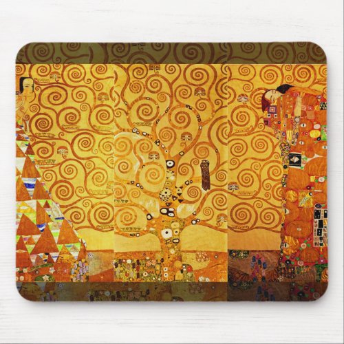 Tree of Life Gustav Klimt Nouveau Mouse Pad