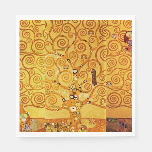 Tree of Life Gustav Klimt Nouveau Napkins