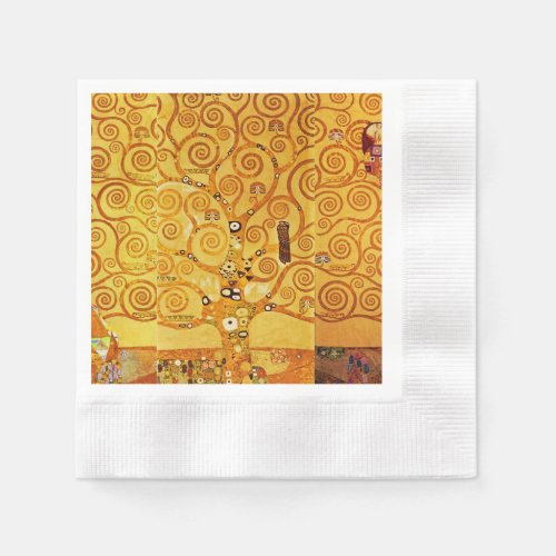 Tree of Life Gustav Klimt Nouveau Napkins