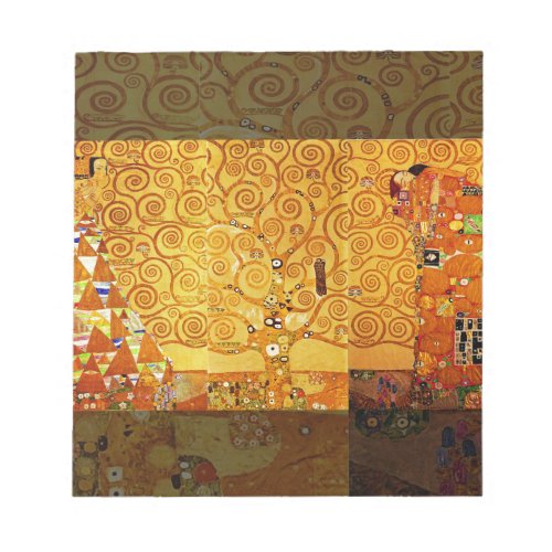 Tree of Life Gustav Klimt Nouveau Notepad