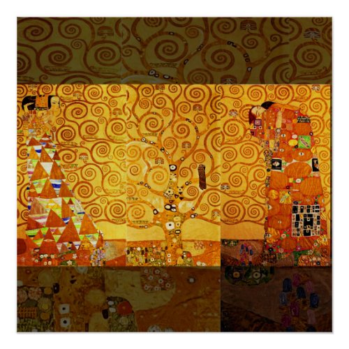 Tree of Life Gustav Klimt Nouveau Poster