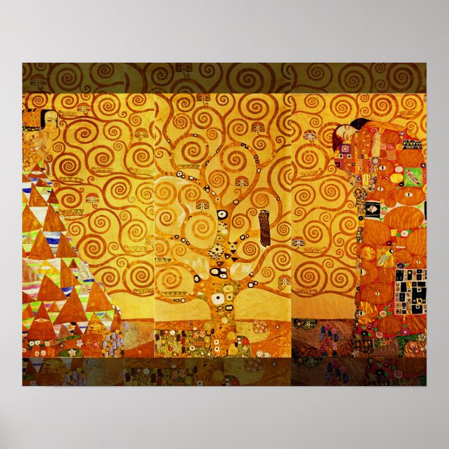 Tree of Life Gustav Klimt Nouveau Poster (Front)