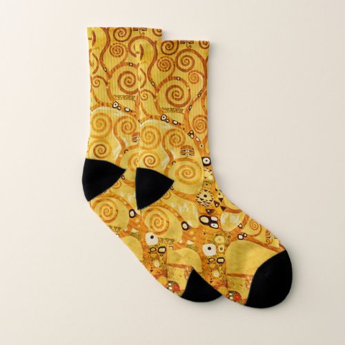 Tree of Life Gustav Klimt Nouveau Socks