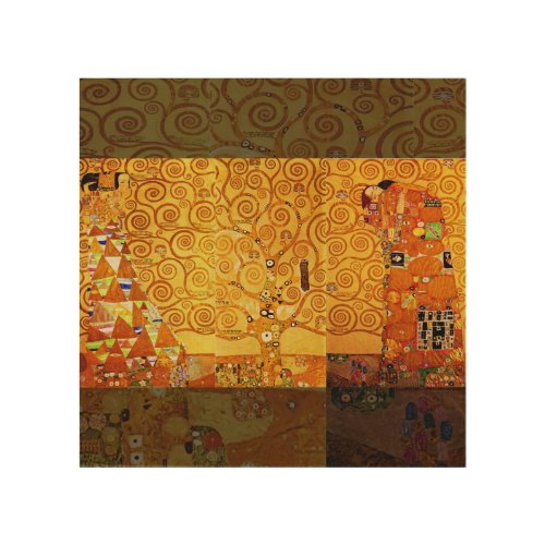 Tree of Life Gustav Klimt Nouveau Wood Wall Decor