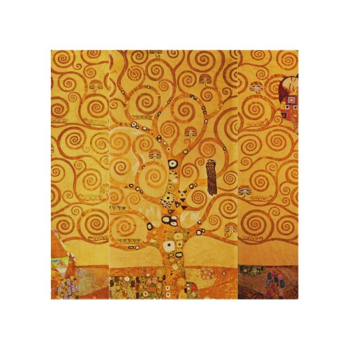 Tree of Life Gustav Klimt Nouveau Wood Wall Decor