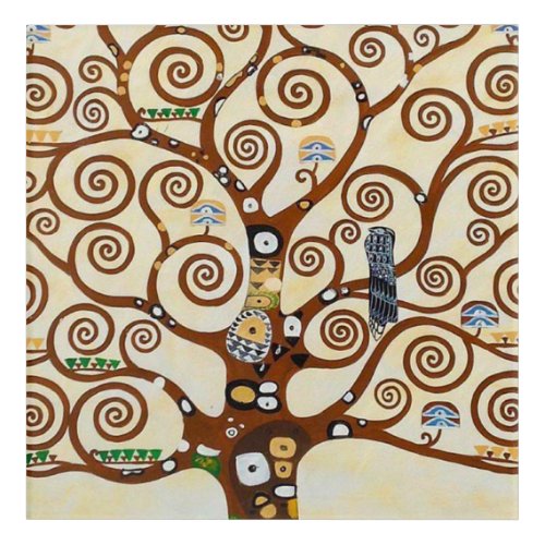 Tree Of Life Gustav Klimt Restored Version Acrylic Print