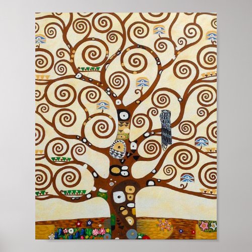 Tree Of Life Gustav Klimt Restored Version Poster