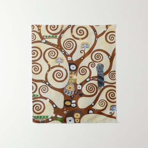 Tree Of Life Gustav Klimt Restored Version Tapestry