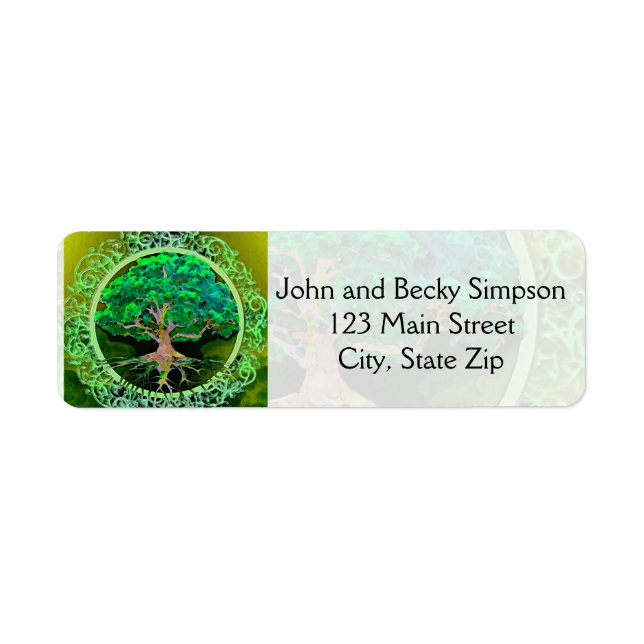 Tree of Life Health and Prosperity Label (Front)