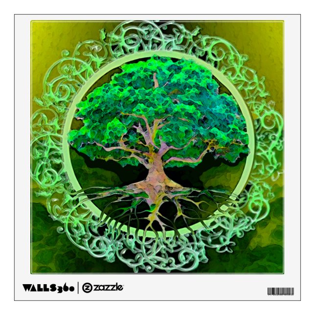 Tree of Life Health and Prosperity Wall Decal (Front)