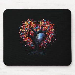 Tree Of Life Heart Buddhism Yoga Meditation Mouse Pad