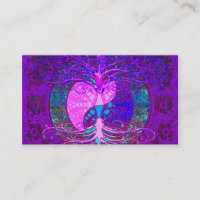 Tree of Life Heart Business Card