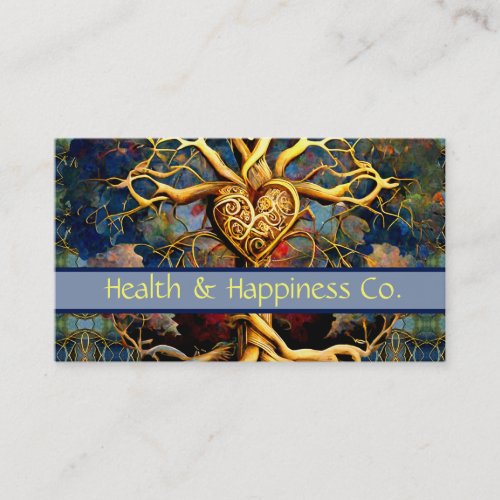 Tree of Life Heart Business Card