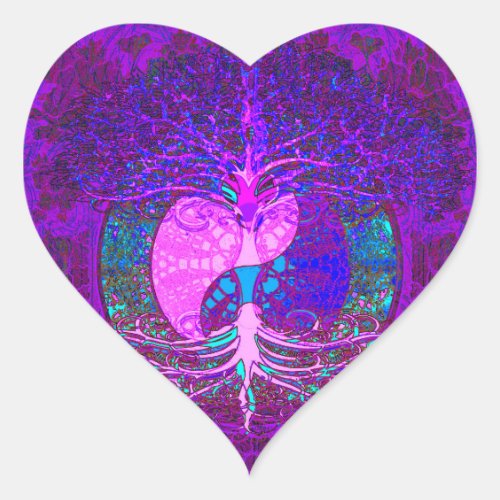 Tree of Life Heart Heart Sticker