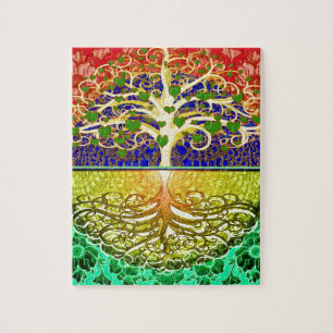 Tree of Life Heart Jigsaw Puzzle