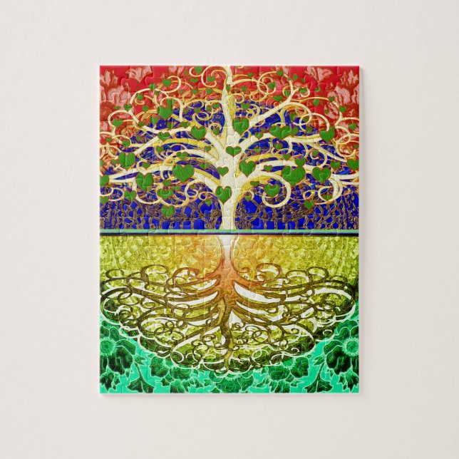 Tree of Life Heart Jigsaw Puzzle (Vertical)