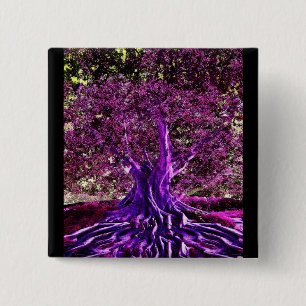 Tree of Life Heart Pinback Button